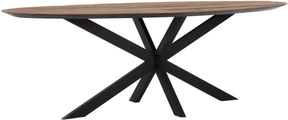 Snugg Timeless Shape jykevä puinen ovaali ruokapöytä