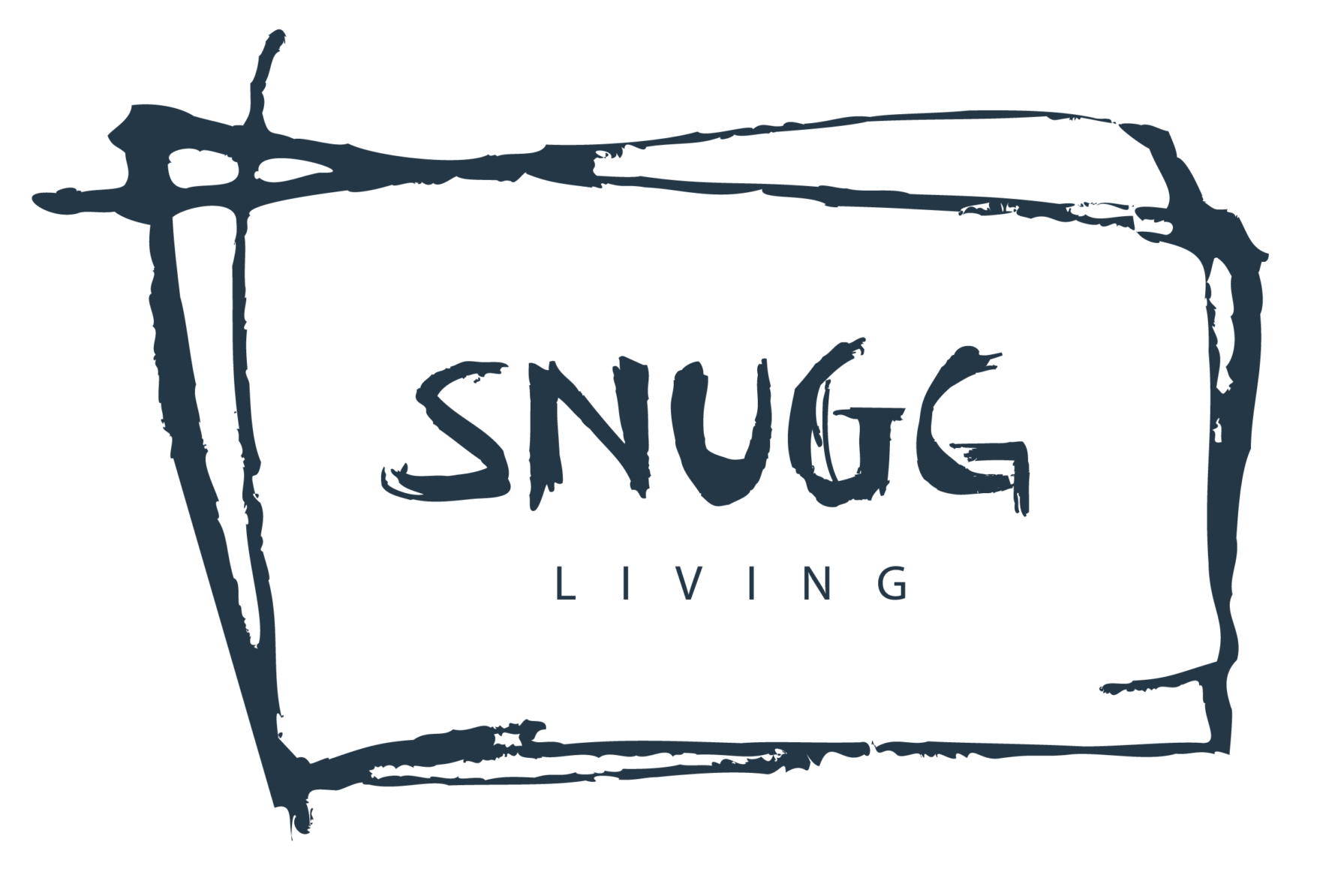 Snugg sisustuskauppa logo sininen kehys