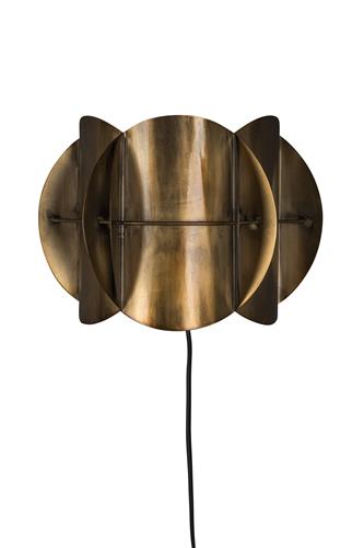 Corridor Antique Brass seinävalaisin
