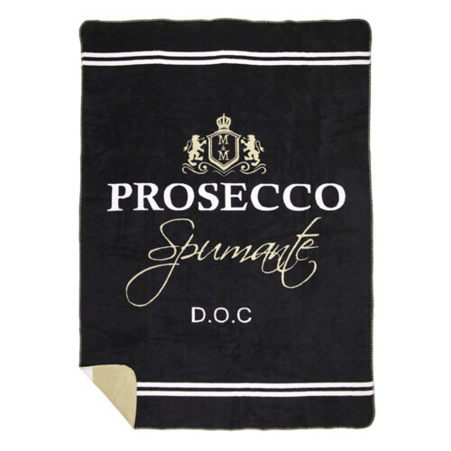 Snugg_Prosescco torkkupeitto musta-beige