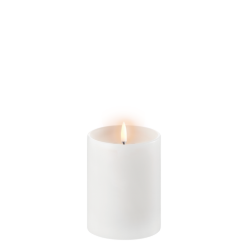 Uyuni led kynttilä melted Smooth White, 10 cm